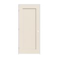 Codel Doors 28" x 84" x 1-3/8" Primed 1-Panel Madison Molded Hollow Core 7-1/4" RH Prehung Door w/Stn Nckl Hngs 2470MHCMADRH15714